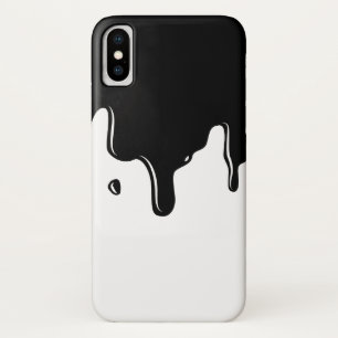 Zwart Slime Dripping iPhone X Hoesje