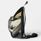 Zwart Sling Bag Trend Abstract Art Wit Goud (Rechts)