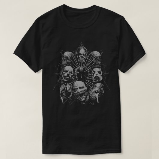 Zwart Slipknot Band T-shirt (Design voorkant)