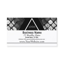 Zwart Snakeskin Print Design