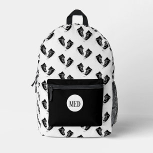 Zwart Sneaker Design Print Cut Sew Rugzak