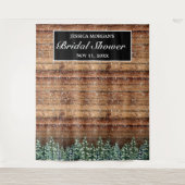 Zwart Sneeuwhout & Bos Vrijgezellenfeest Foto Wandkleed (Voorkant)