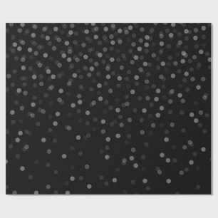 Zwart sneeuwinpakpapier cadeaupapier