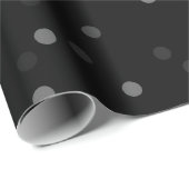 Zwart sneeuwinpakpapier cadeaupapier (Rol Hoek)