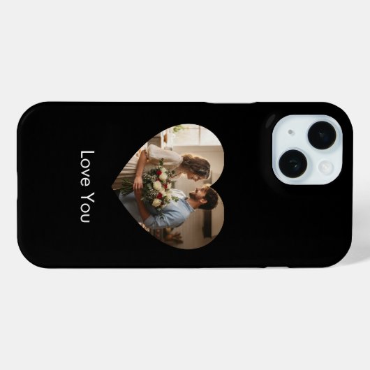 Zwart Solid Color iPhone & iPad Case (Achterkant (horizontaal))