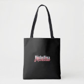 Zwart - Solid Jet Black met aanpasbare tekst - Tote Bag (Voorkant)