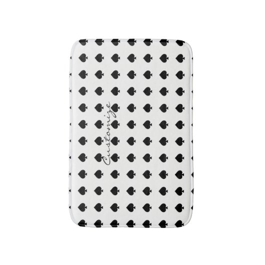 zwart spadepatroon Thunder_Cove Badmat (Voorkant Verticaal)