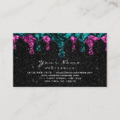 Zwart, sparkly Glitter Wax Epilking Pink Blauwgroe Visitekaartje (Achterkant)