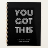 Zwart, speciaal gepersonaliseerd, JE HEBT DEZE Mot Planner (Voorkant)