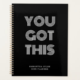 Zwart, speciaal gepersonaliseerd, JE HEBT DEZE Mot Planner