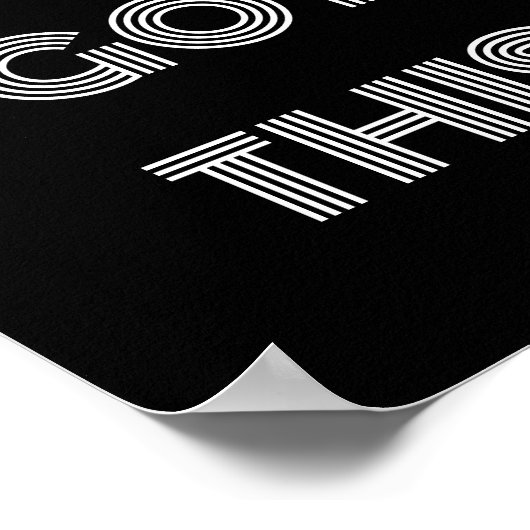 Zwart, speciaal gepersonaliseerd, JE HEBT DEZE Mot Poster (Hoek)