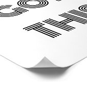 Zwart, speciaal gepersonaliseerd, JE HEBT DEZE Mot Poster (Hoek)