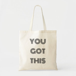 Zwart, speciaal gepersonaliseerd, JE HEBT DEZE Mot Tote Bag