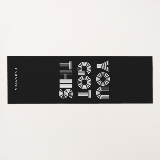 Zwart, speciaal voor jou, dit Motivatie joch Yogamat (Achterkant (horizontaal))