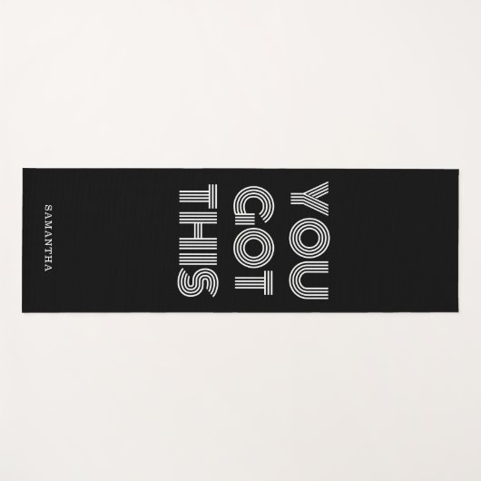 Zwart, speciaal voor jou, dit Motivatie joch Yogamat (Voorkant (horizontaal))