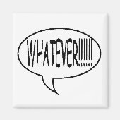 Zwart! Speech Bubble Magneet (Voorkant)