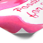 Zwart Speelgoed Poodle puppy voor verkoop Poster (Hoek)