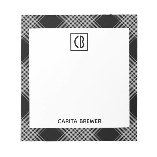 Zwart speldenNotitieblok Notitieblok (Voorkant)