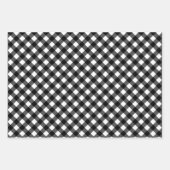 Zwart spelmonogram en fotocollage inpakpapier vel (Voorkant 3)