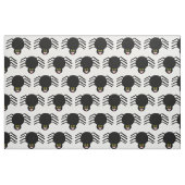Zwart spin-patterned Craft Fabric Stof (Fat Quarter)