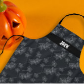 Zwart spinnenweb, aanpasbare Halloween Schort