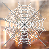 Zwart spinnenweb Halloween patroon Raamsticker (Vel 2)