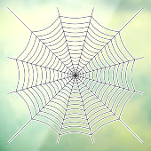 Zwart spinnenweb Halloween patroon Raamsticker (Vel 3)