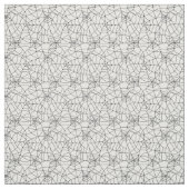 Zwart spinwebpatroon op witte achtergrond stof (Swatch)