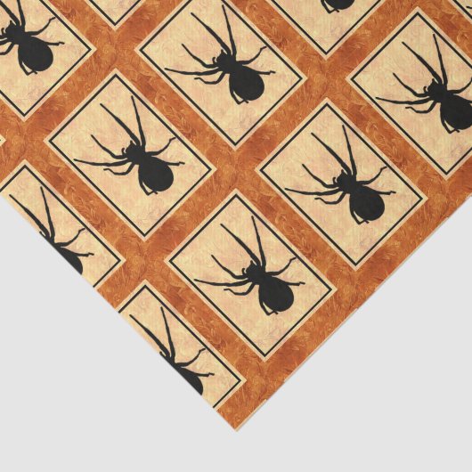 Zwart spinweefselpapier tissuepapier (Detail)