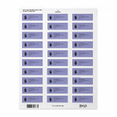 Zwart spookhuis etiket (Full Sheet)
