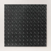 Zwart staal, gecanneleerde metaalstructuur. legpuzzel (Horizontaal)