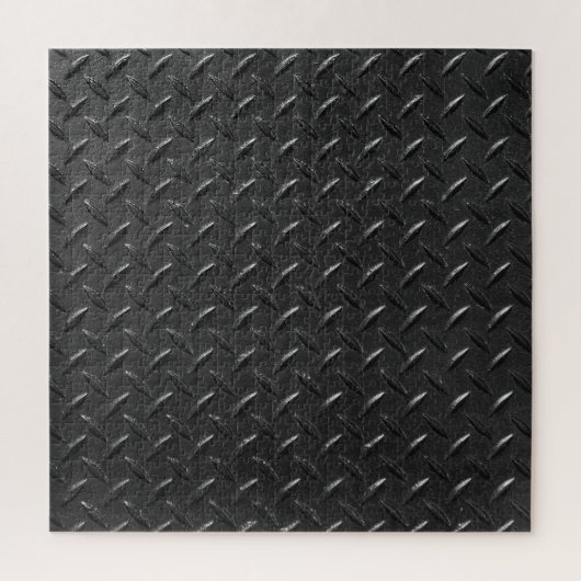 Zwart staal, gecanneleerde metaalstructuur. legpuzzel (Verticaal)