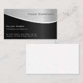 Zwart staaleffect, professioneel Visitekaartje (Voorkant / Achterkant)