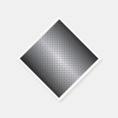 Zwart-staalfade Diamondplate Servetten (Hoek)