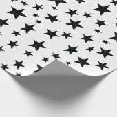 Zwart staartwappapier cadeaupapier (Hoek)