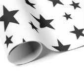 Zwart staartwappapier cadeaupapier (Rol Hoek)