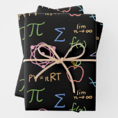 Zwart STAM-wrapppapier — vellen van 3 vellen (In situ)