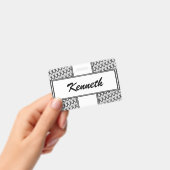Zwart standaardlint door Kenneth Yoncich Badge (Handheld)