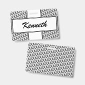 Zwart standaardlint door Kenneth Yoncich Badge (Voor- en achterkant)