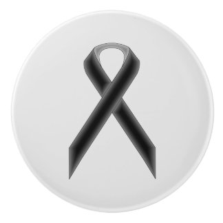 Zwart standaardlint door Kenneth Yoncich Keramische Knop