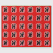 Zwart standaardpapier voor rode en roze omhulling cadeaupapier (Vlak)