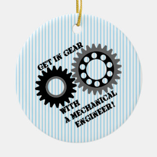 Zwart Stap in Versnelling Keramisch Ornament