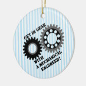 Zwart Stap in Versnelling Keramisch Ornament (Links)