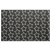 Zwart Star-patroon Stof (Fat Quarter)