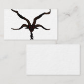 Zwart Star-vulkanisch Visitekaartje (Voorkant / Achterkant)