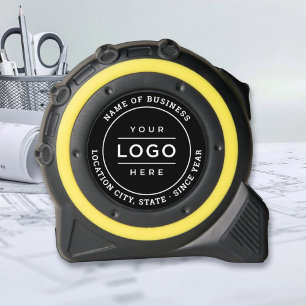 Zwart stempel met aangepast bedrijfslogo rolmaat