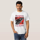 zwart &stempel; rood 58 impala OSE respect T-shirt (Voorkant volledig)