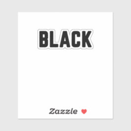 zwart sticker