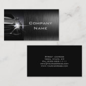 Zwart Stijlvol Automotive Visitekaartje (Voorkant / Achterkant)