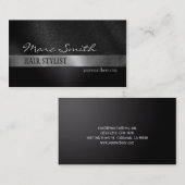 Zwart stijlvol Visitekaartje met twee zijden (Voorkant / Achterkant)